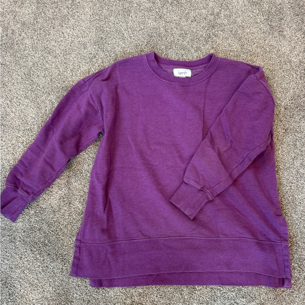 Purple Crew Neck Sweater